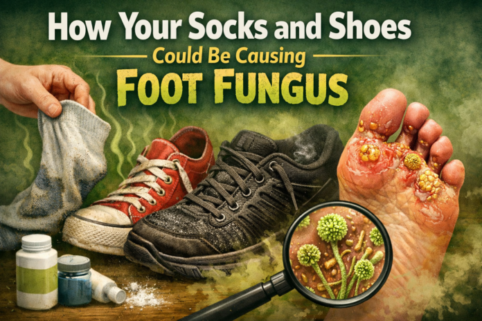 How Your Socks and Shoes Could Be Causing Foot Fungus