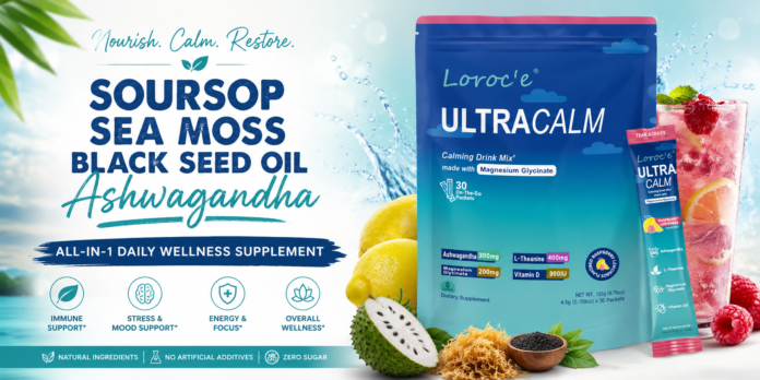 Soursop Sea Moss Black Seed Oil & Ashwagandha Supplement